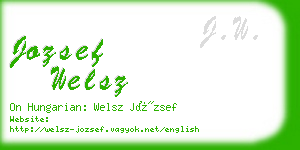 jozsef welsz business card